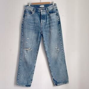 NWT Betro Simone loose fit hi rise right button fly straight leg denim jeans